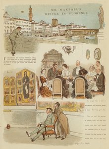 オークボール氏の冬のフィレンツェ（クロモリト） 作： Randolph Caldecott